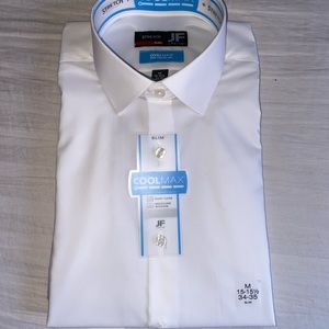 Clean white dress shirt